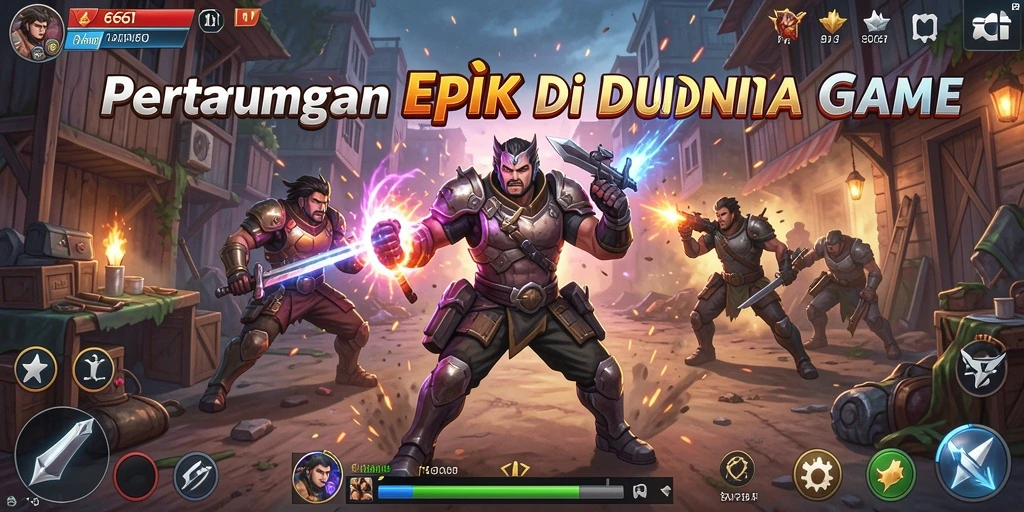 Tampilan aksi pertarungan epik di 666I.