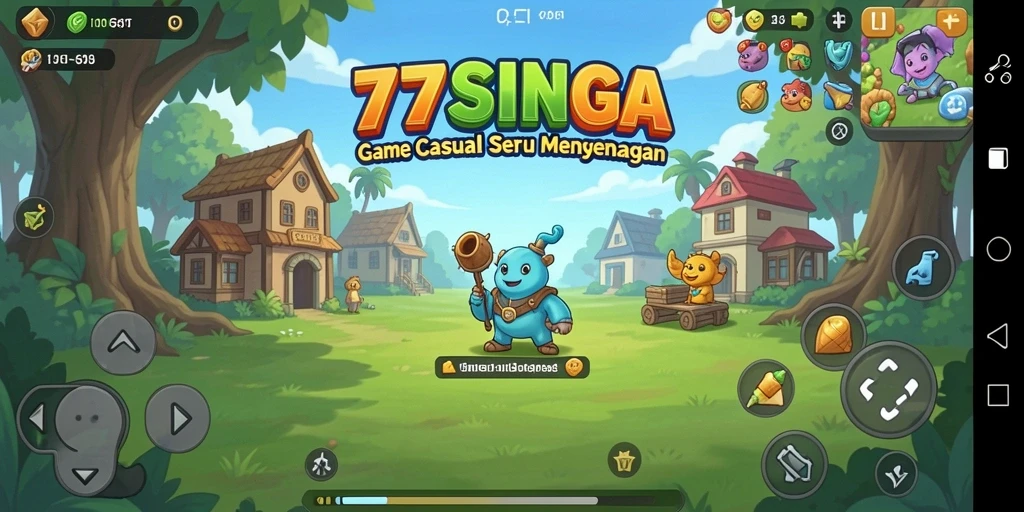 Screenshot gameplay 77SINGA menunjukkan aksi seru permainan Casual.