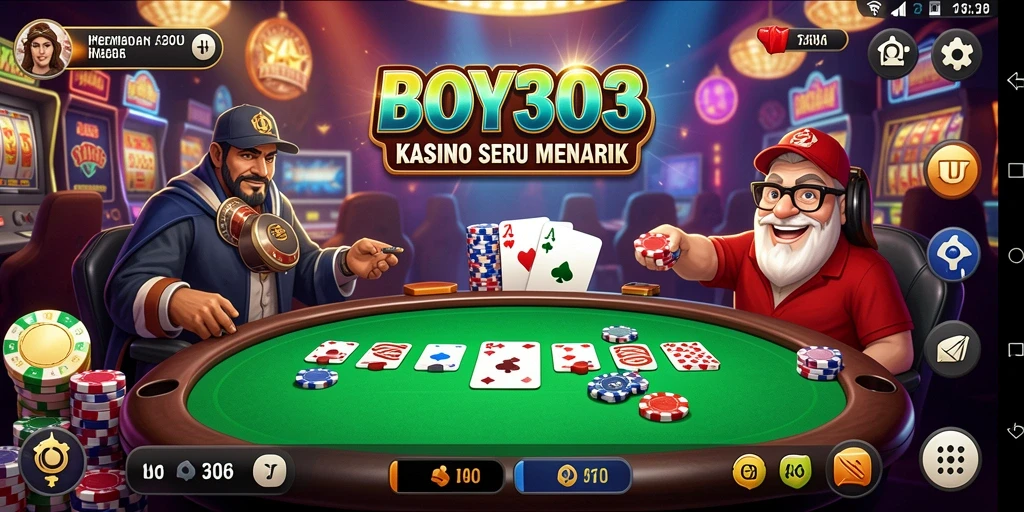 Tangkap layar gameplay BOY303 yang mendebarkan dan penuh warna.