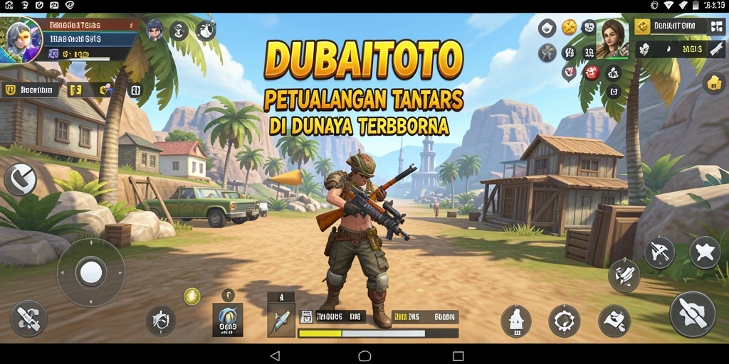 Screenshot DUBAITOTO menampilkan petualangan seru dalam dunia terbuka.