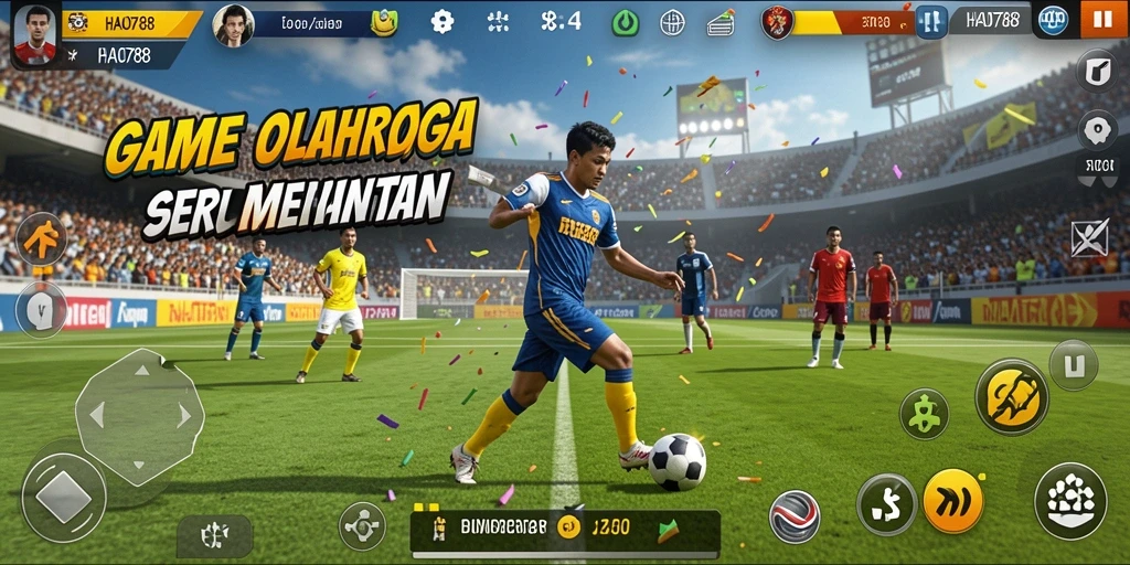 Tangkapan layar utama HAO788 menampilkan aksi olahraga yang mendebarkan.