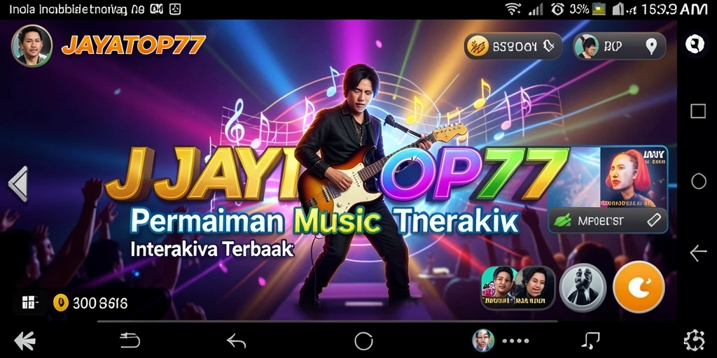 Tampilan gameplay interaktif JAYATOP77 dengan berbagai alat musik.