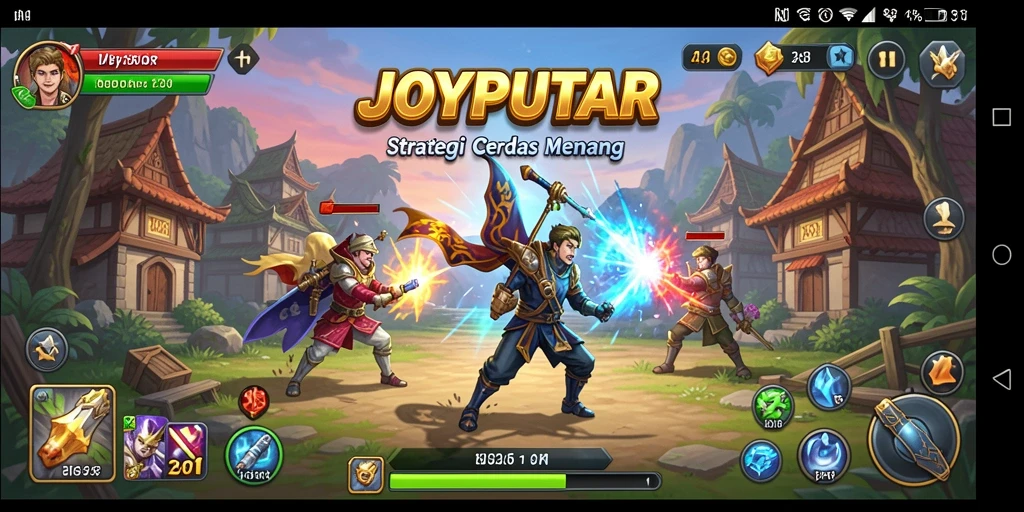 Tampilan gameplay <strong>JOYPUTAR</strong> yang penuh strategi dan taktik.