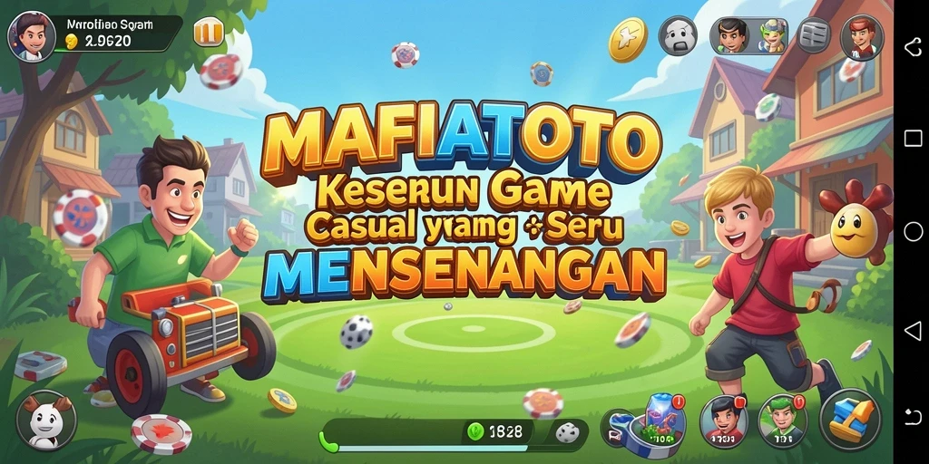 Screenshot gameplay MAFIATOTO yang menunjukkan keseruan permainan casual.