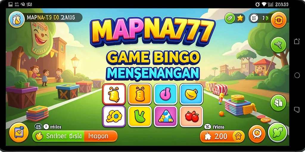 Tampilan gameplay MAPNA777 yang seru dengan fitur Bingo menarik.
