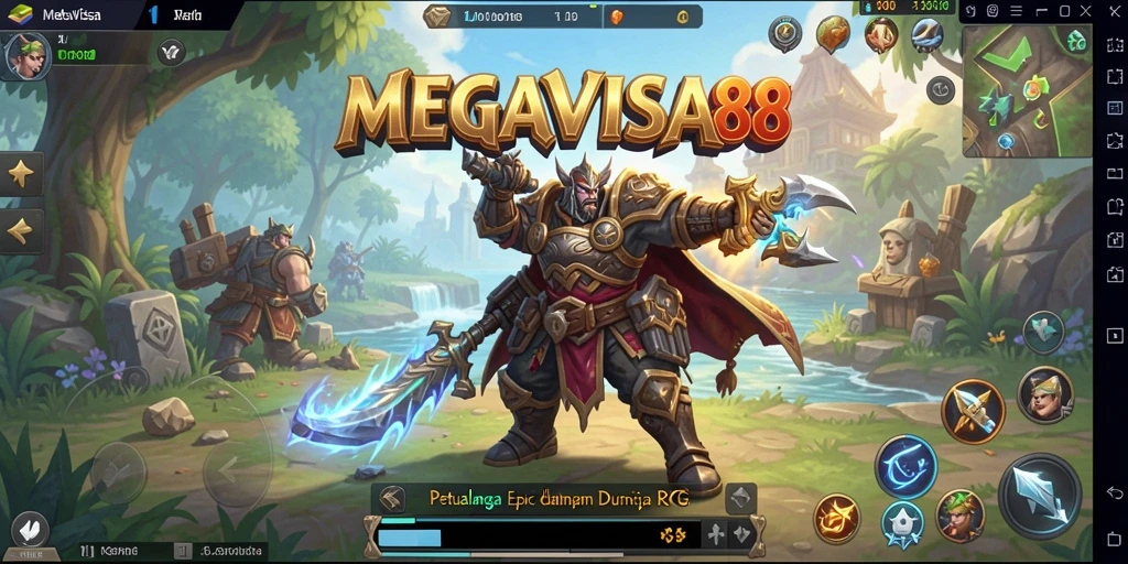 Tampilan gameplay RPG yang menakjubkan dengan aksi seru.