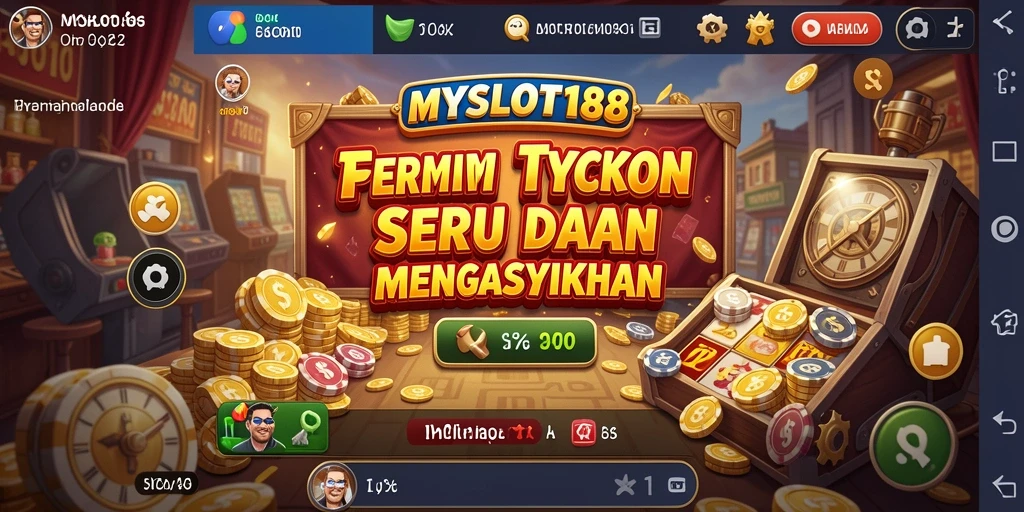 Tampilan gameplay MYSLOT188 yang menarik dan penuh warna.