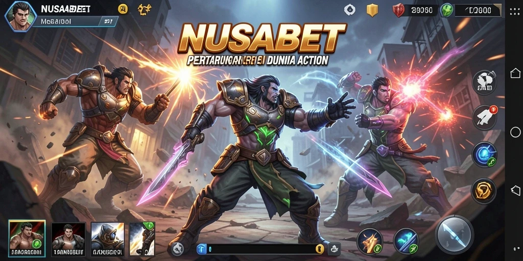 Tampilan gameplay seru dari NUSABET dengan aksi pertarungan yang intens.
