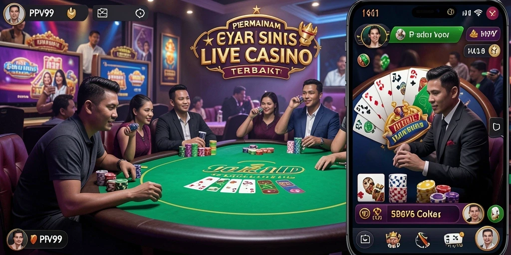 Tampilan gameplay seru di aplikasi PPV99 Live Casino yang interaktif.