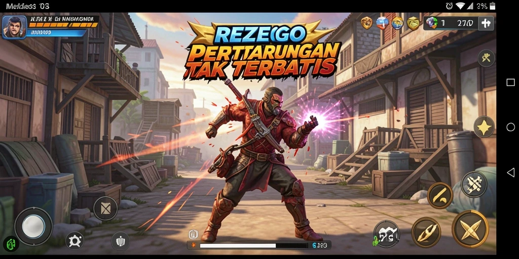 Tangkapan layar dari gameplay REZEGO menunjukkan pertarungan epik antara karakter-karakter terkuat.