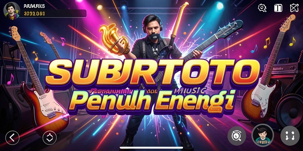 Tampilan screenshot SUBURTOTO menampilkan gameplay musik yang menyenangkan.