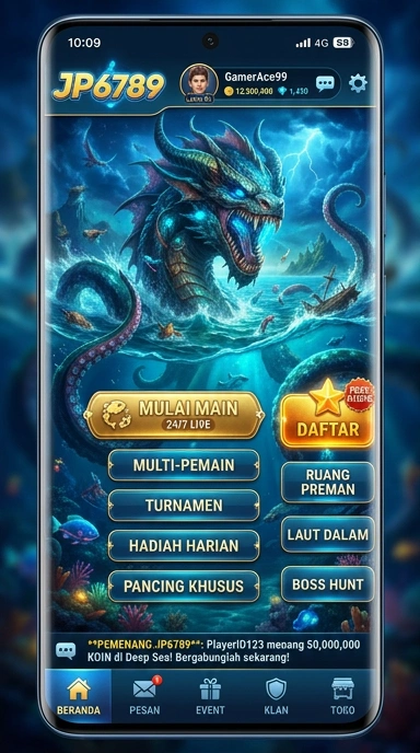 Screenshot fitur pencarian aplikasi di jp6789.